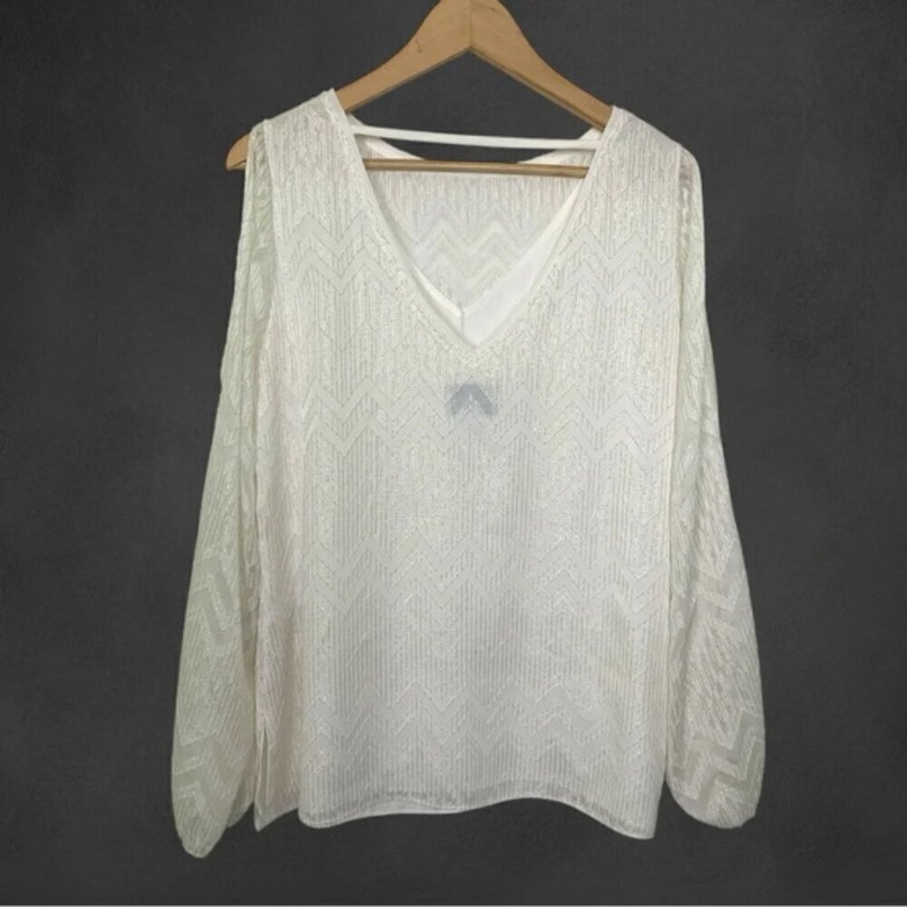 Joseph Ribkoff Chiffon Blouse - Picture 9 of 14